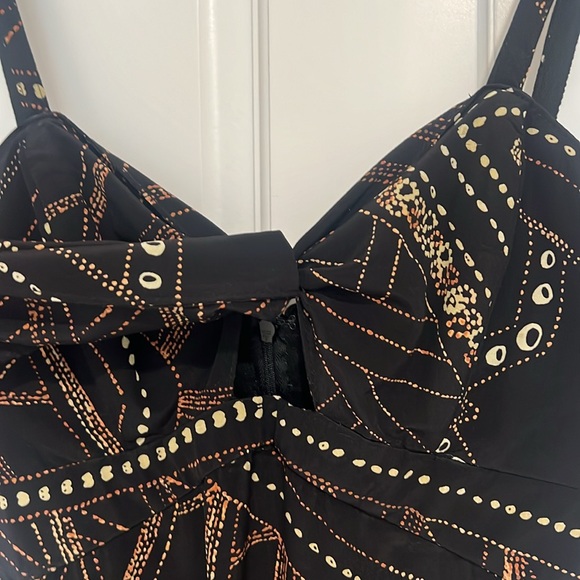 EUC Stone Cold Fox Art Deco Maxi Dress Sz 3 (L) - Picture 4 of 7